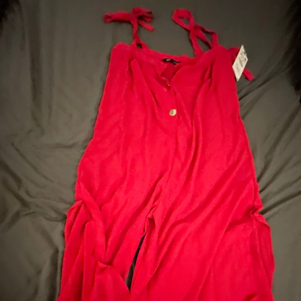 Zara Red Jumpsuit, New with tag never worn